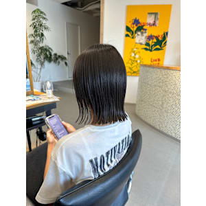 【直毛の方オススメ】切りっぱなしの外ハネボブ