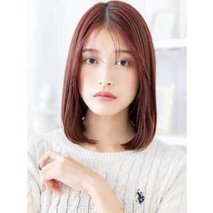センターパート艶カラー切りっぱなしボブディ　ココアブラウン - mod's hair【モッズヘア】上尾/上尾西口店【モッズヘア アゲオ アゲオニシグチテン】掲載中