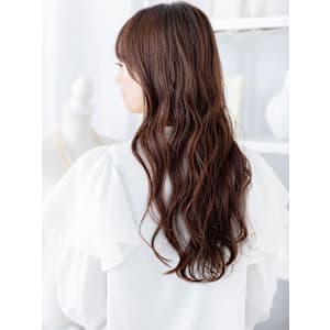 流し前髪こなれふんわりパーマエアリーロング　ヘーゼルブラウン - mod's hair【モッズヘア】上尾/上尾西口店【モッズヘア アゲオ アゲオニシグチテン】掲載中