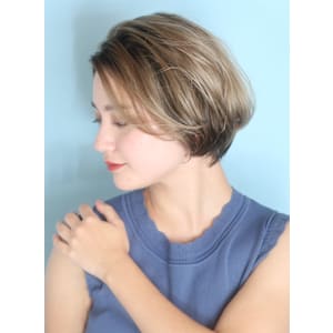 ショート・ボブ/面長/前髪なし/絶壁解消/40代/50代 - INCEPTION  GINZA 銀座【インセプション】掲載中