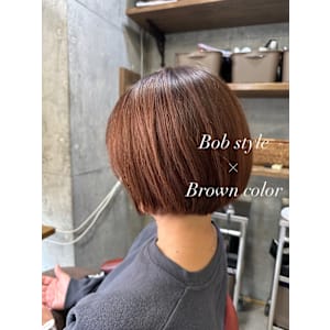 ボブ×ブラウンカラー - Lourdes hair design【ルルドヘアーデザイン】掲載中