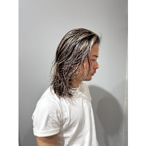 メンズ/ロング/レイヤー/ハイライトメッシュ