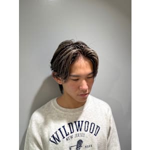 メンズ/ハイライトメッシュ/センターパート/ウルフ - Riganuts 池袋店【リガナッツ　イケブクロテン】掲載中