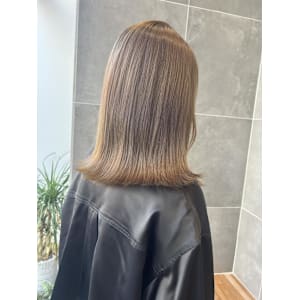 ブリーチなしベージュカラー