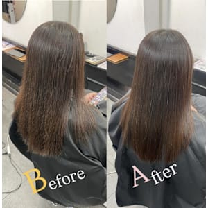 縮毛矯正/艶髪/整えカット/時短ヘア