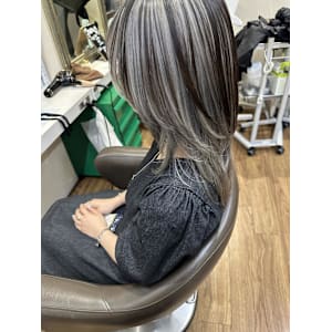 シルバー系アンブレラカラー