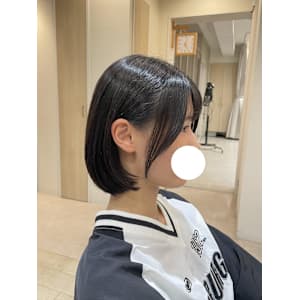 小顔見せ内巻きボブ