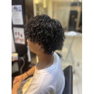 メンズ波巻きパーマ