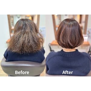 【極艶】プレミアム[縮毛矯正] +髪質改善トリートメント