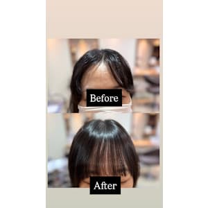 【前髪生えグセ改善縮毛矯正】クロスパーマ＋前髪カット