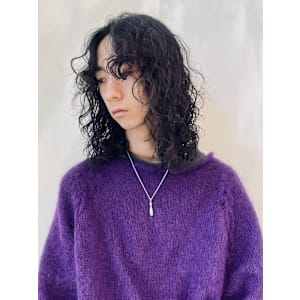 メンズ　ロングサーフカール/スパイラル