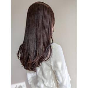 ブラウンカラー 髪質改善 艶髪 顔周りカット 20代 30代