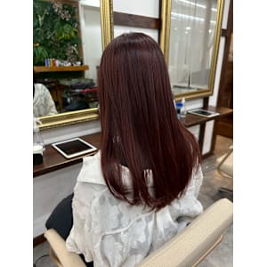 髪質改善/透明感カラー/顔まわりレイヤー/カット/韓国/前髪