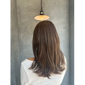 髪質改善/透明感カラー/顔まわりレイヤー/カット/韓国/前髪