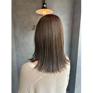 髪質改善/透明感カラー/顔まわりレイヤー/カット/韓国/前髪