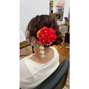 浴衣・着物にぴったりなヘアセット*