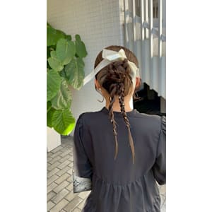 ツイン編みおろし/へアセット