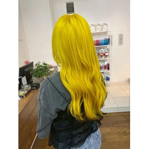 イエローカラー/ストリート/可愛い/韓国ヘア - Ricaro hair【リカロヘアー】掲載中