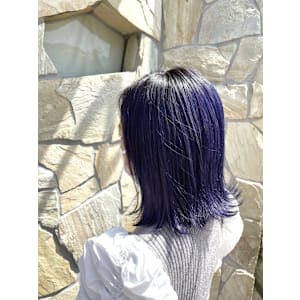 外ハネミディアム×ブルーカラー - chill out 南塚口本店【チルアウト ミナミツカグチホンテン】掲載中