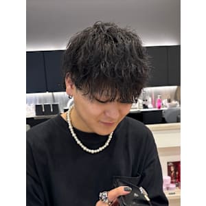 お手入れ簡単波巻きスパイラルパーマ