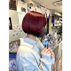 ホロライブ　宝鐘マリン　カラー - TOKYO OTAKU HAIR【オタクヘアー】 ケアブリーチ ダブルカラー インナーカラー【トーキョーオタクヘアーケアブリーチダブルインナーカラー】掲載中
