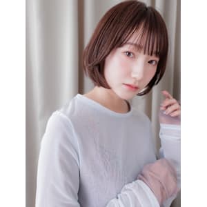 ココアブラウン小顔補正カット大人美人小顔丸みボブ30代40代 - mod's hair【モッズヘア】上尾/上尾西口店【モッズヘア アゲオ アゲオニシグチテン】掲載中