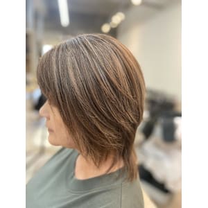 黒髪カタログ/クラゲヘアー/オリーブグレー/天王台