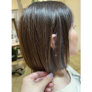 ぱつっとボブ×イヤリングカラー/30代/40代/50代 - chill out 塚口本町店【チルアウト ツカグチホンマチテン】掲載中