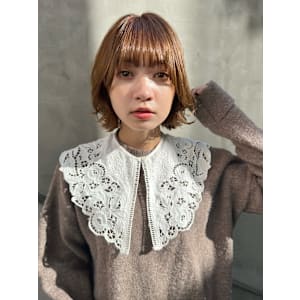 ふんわりボブ／ナチュラルレイヤー／抜け感カラー