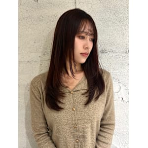 【YOKE】レッドブラウンレイヤーロング顔周り縮毛矯正 - YOKE【ヨーク】掲載中