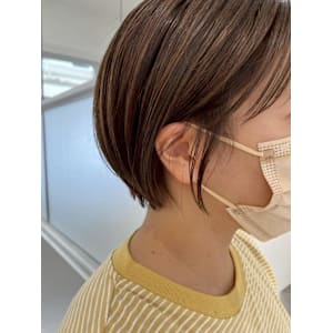 ショート/ナチュラルベージュ/ケアカラー