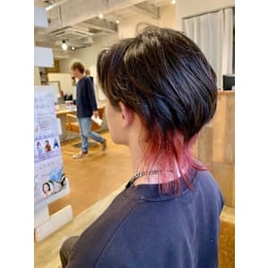 ウルフスタイル×襟足ピンクカラー/20代/30代/40代/5 - chill out 塚口本町店【チルアウト ツカグチホンマチテン】掲載中