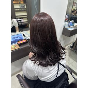 ブリーチなし紫カラー