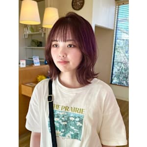 【増田】ピンクカラー×レイヤーボブ