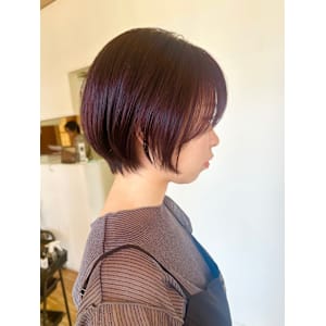【増田】ショート×レッドブラウン
