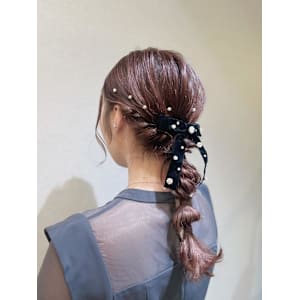 編みおろしアレンジ