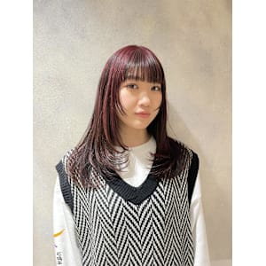 チェリーレッド/暖色カラー/カシスブラウン/オレンジブラウン