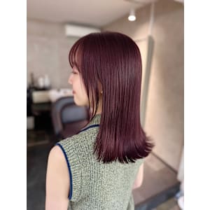 綺麗な艶髪スタイル　透明感カラー　髪質改善トリートメント