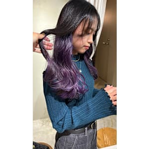 インナーカラー パープル - mallow*花屋併設の美容院*【マロウ】掲載中