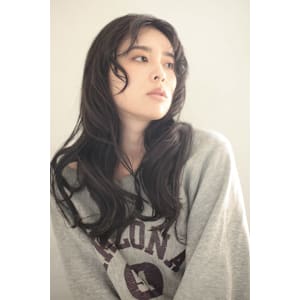 ロングレイヤー　パーマ　ブルーブラック　代官山　中目黒　渋谷