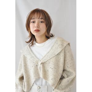 ウルフボブ／外ハネレイヤー／シースルーバング