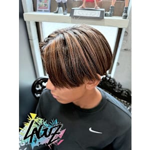  メンズハイライトマッシュ　【立体感カラー】　茅ヶ崎