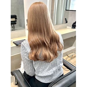 ハイベージュ/韓国/ケアブリーチ/ダブルカラー/髪質改善