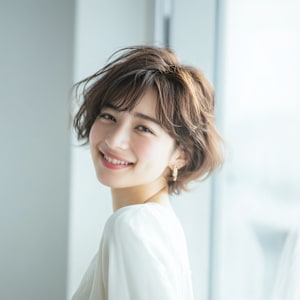 カジュアルで柔らかさを感じる、軽やかスッキリショート