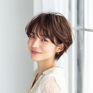 丸みふんわりグラボブショート