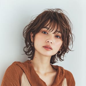 ゆるふわ外ハネの可愛いスタイル