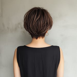 柔らかな丸みと自然な動きが魅力のナチュラルグラボブショート