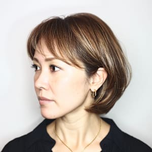 ふんわり柔らかく動きのあるグラボブスタイル