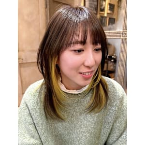 ハッシュカット/ミディアムレイヤー