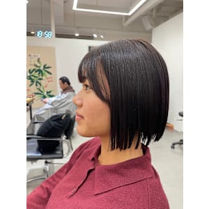 ボブ/切りっぱなしボブ/小顔カット/大人ボブ/柏